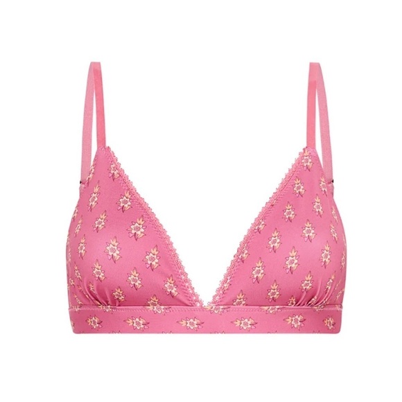 NWT Spell & The Gypsy Utopia Flamingo Tri Bralettes Size Large - Picture 5 of 6